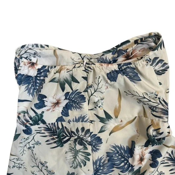 SHEIN Strapless Tropical Cutout Midi Dress Size M - Picture 7 of 8